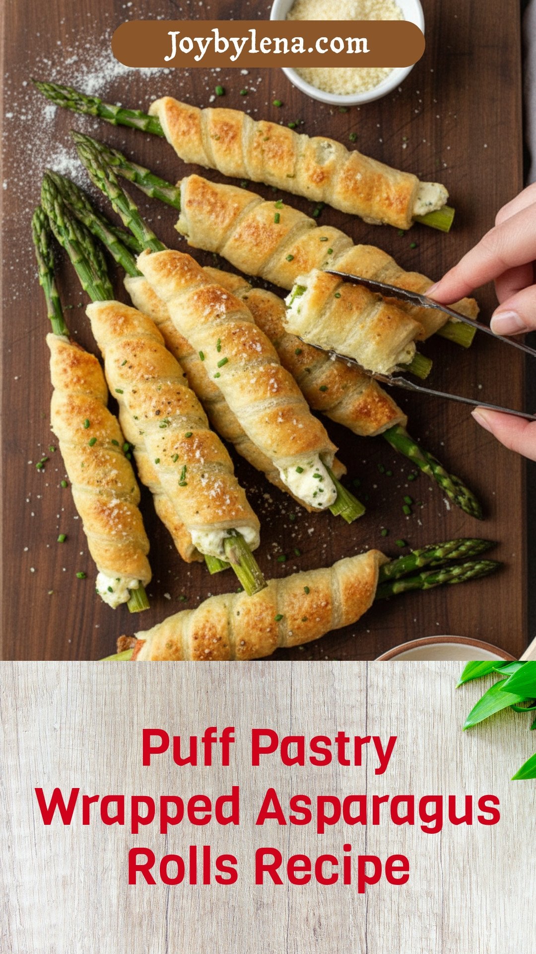 Puffy Pastry Wrapped Asparagus Rolls