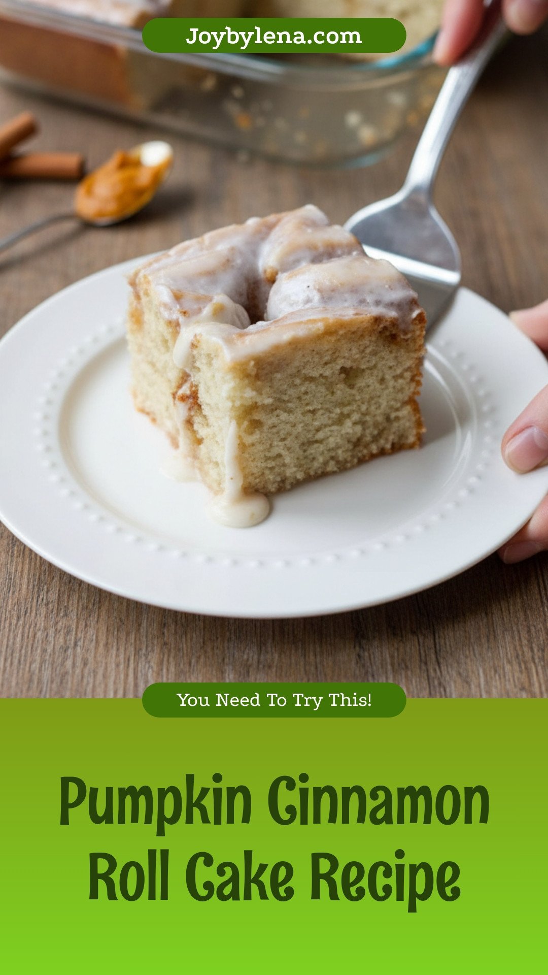 Pumpkin Cinnamon Roll Cake