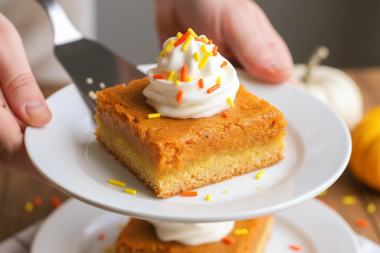 Pumpkin Gooey Butter Cake Recipe