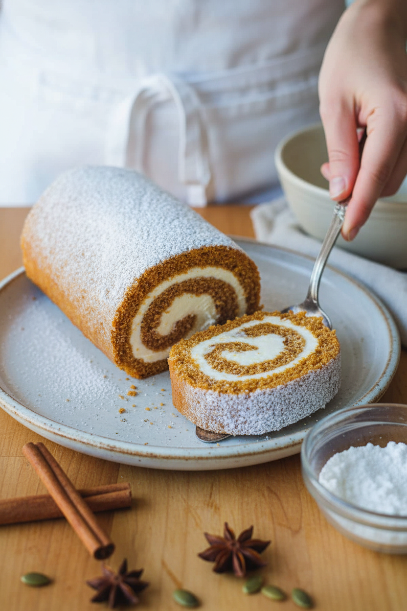 Pumpkin Roll Recipe (VIDEO)
