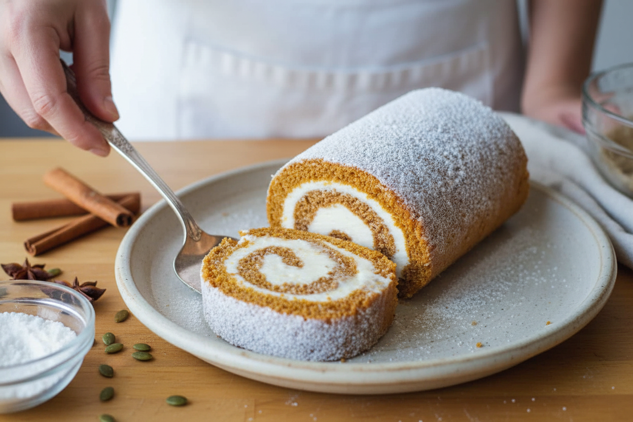 Pumpkin Roll Recipe Video Tutorial