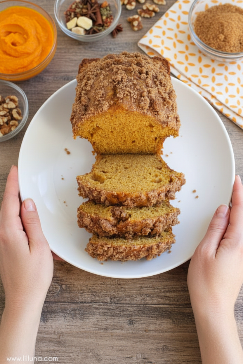 Pumpkin Streusel Bread