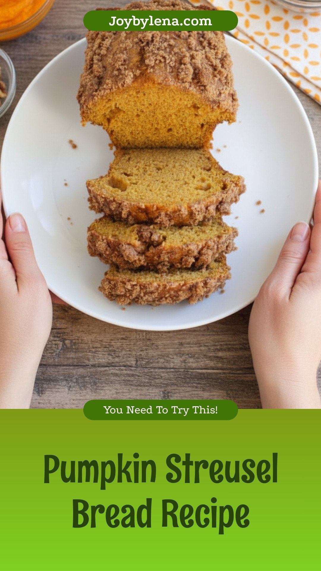 Pumpkin Streusel Bread