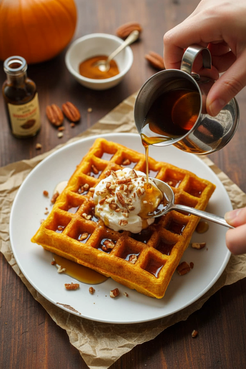 Pumpkin Waffles Recipe