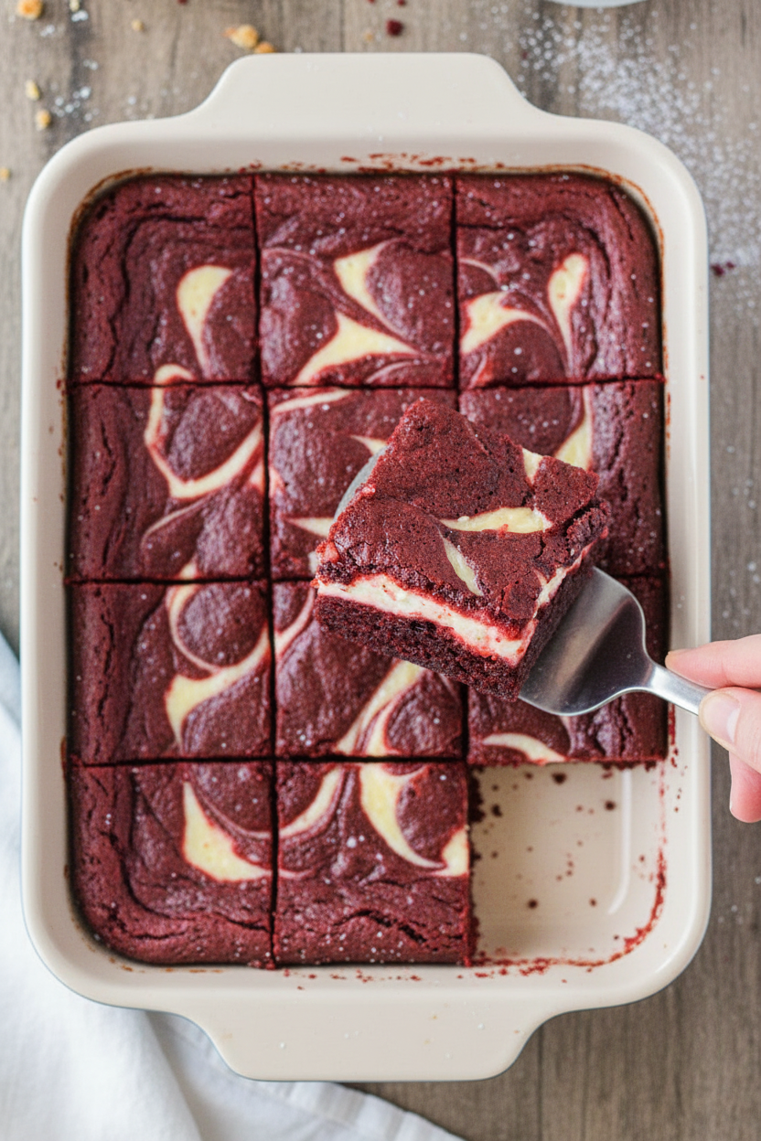 Red Velvet Cheesecake Brownies