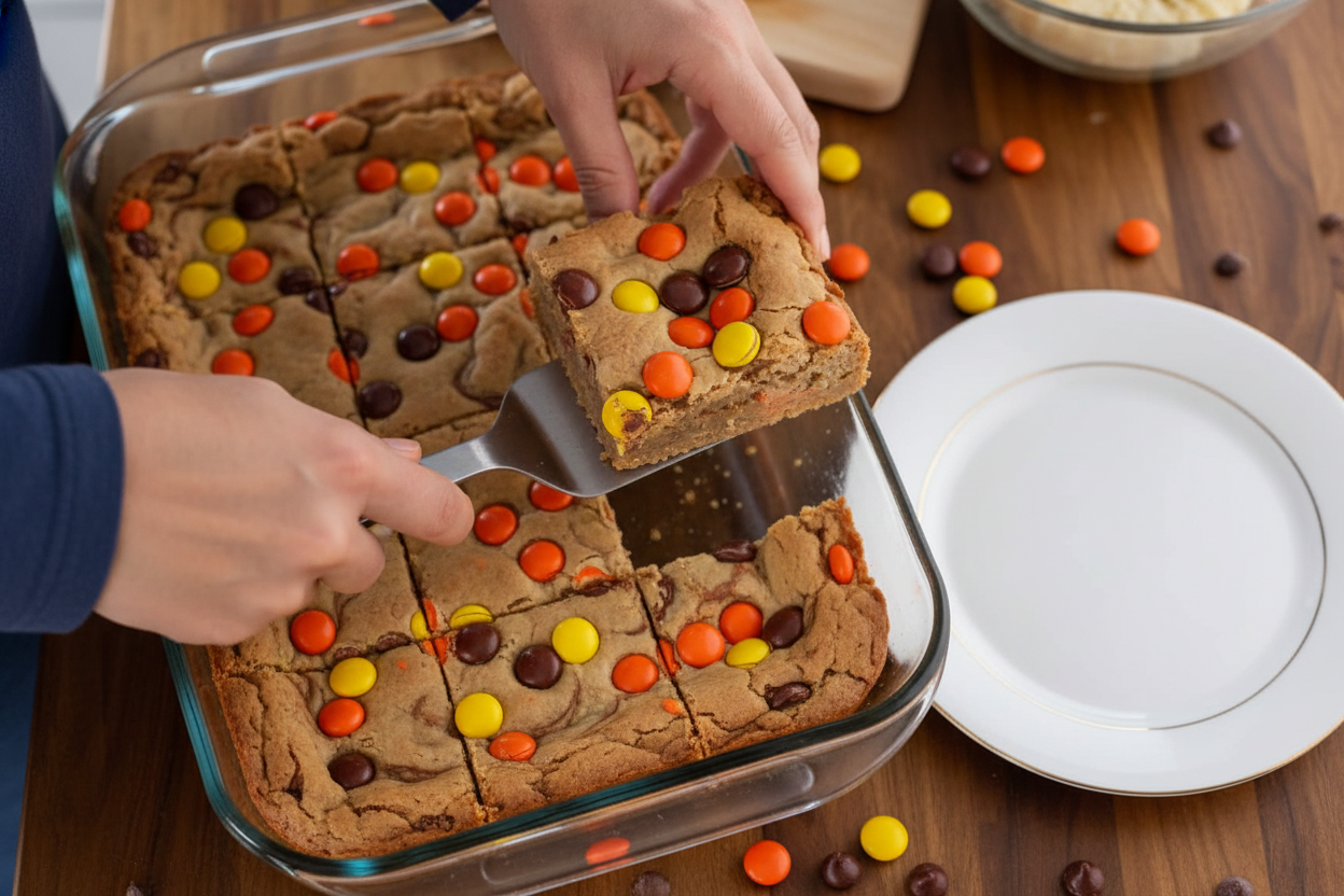 Reeses Pieces Bars Recipe Homemade Candy