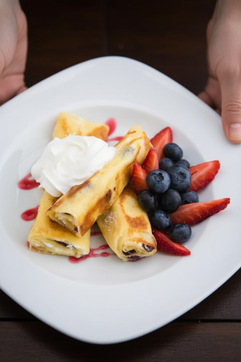 Russian Crepes with Cheese (Video)