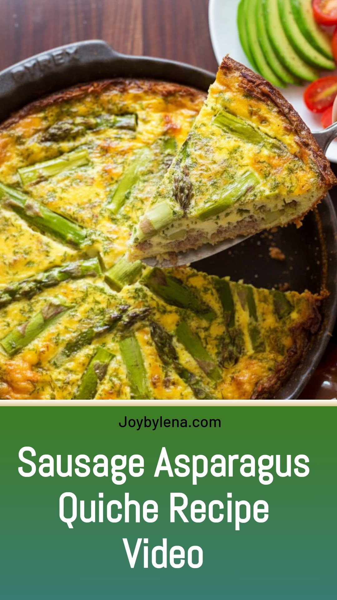 Sausage Asparagus Quiche (VIDEO)