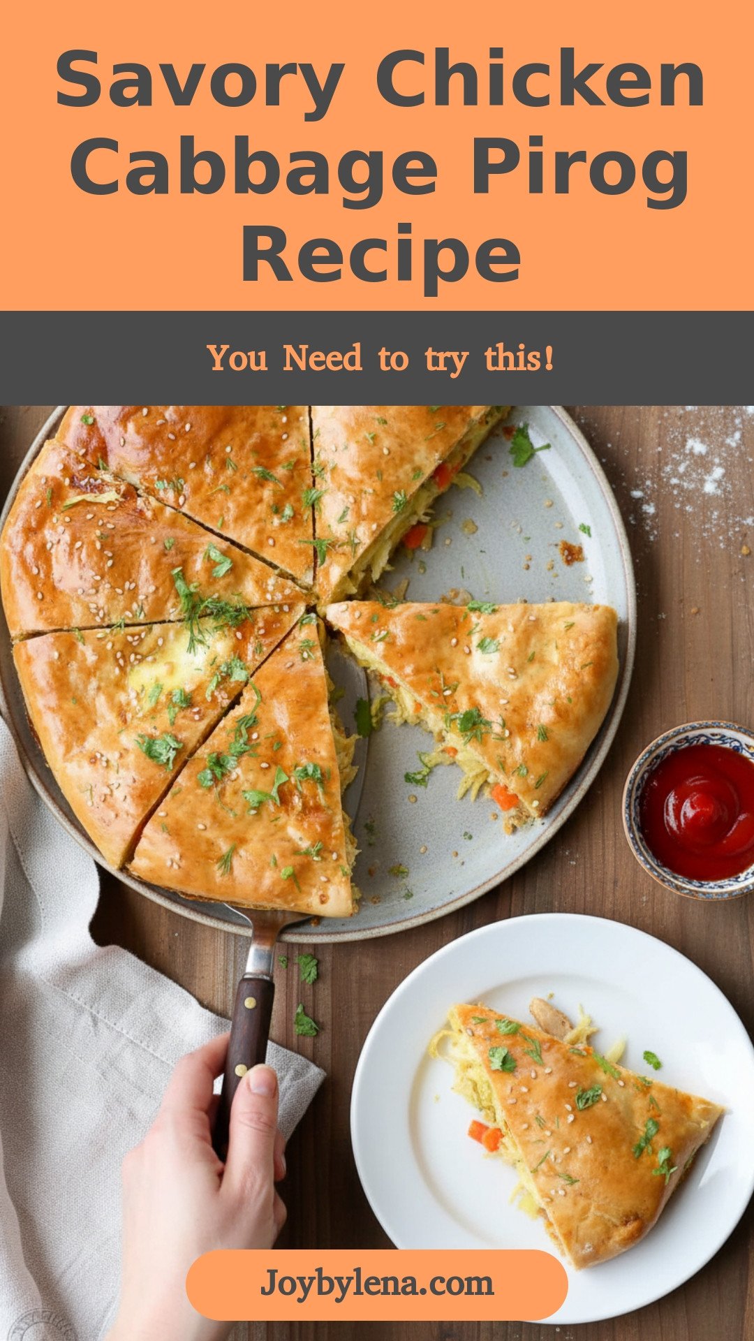 Chicken Cabbage Savory Pirog
