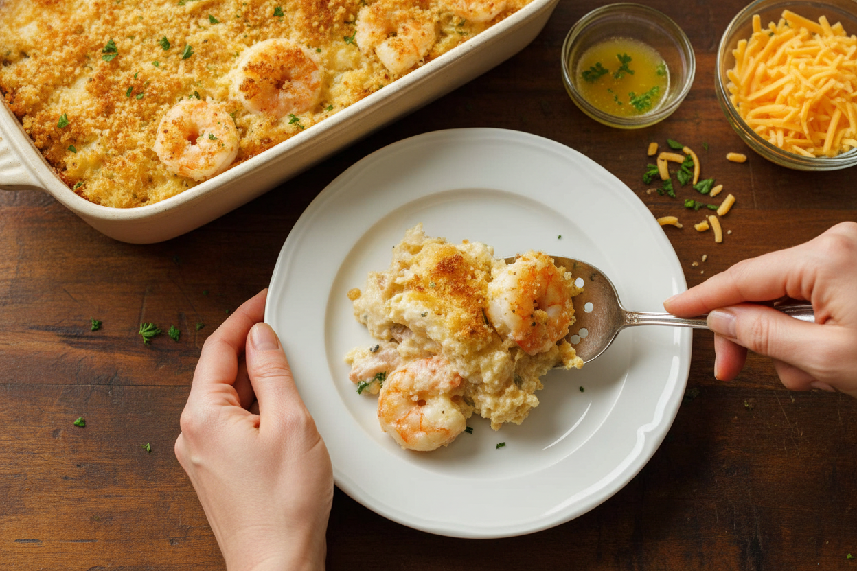 Easy Shrimp Casserole Recipe with Video