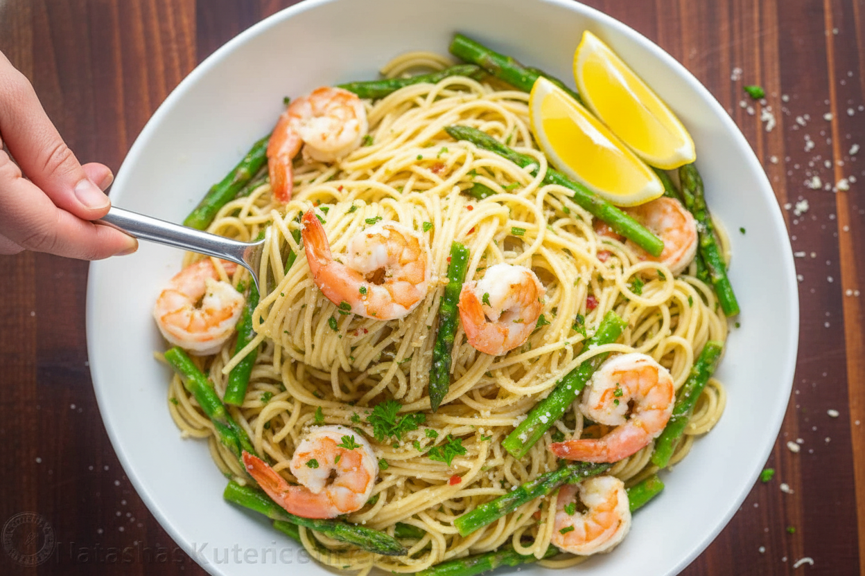 Shrimp Scampi Pasta Recipe Video Tutorial