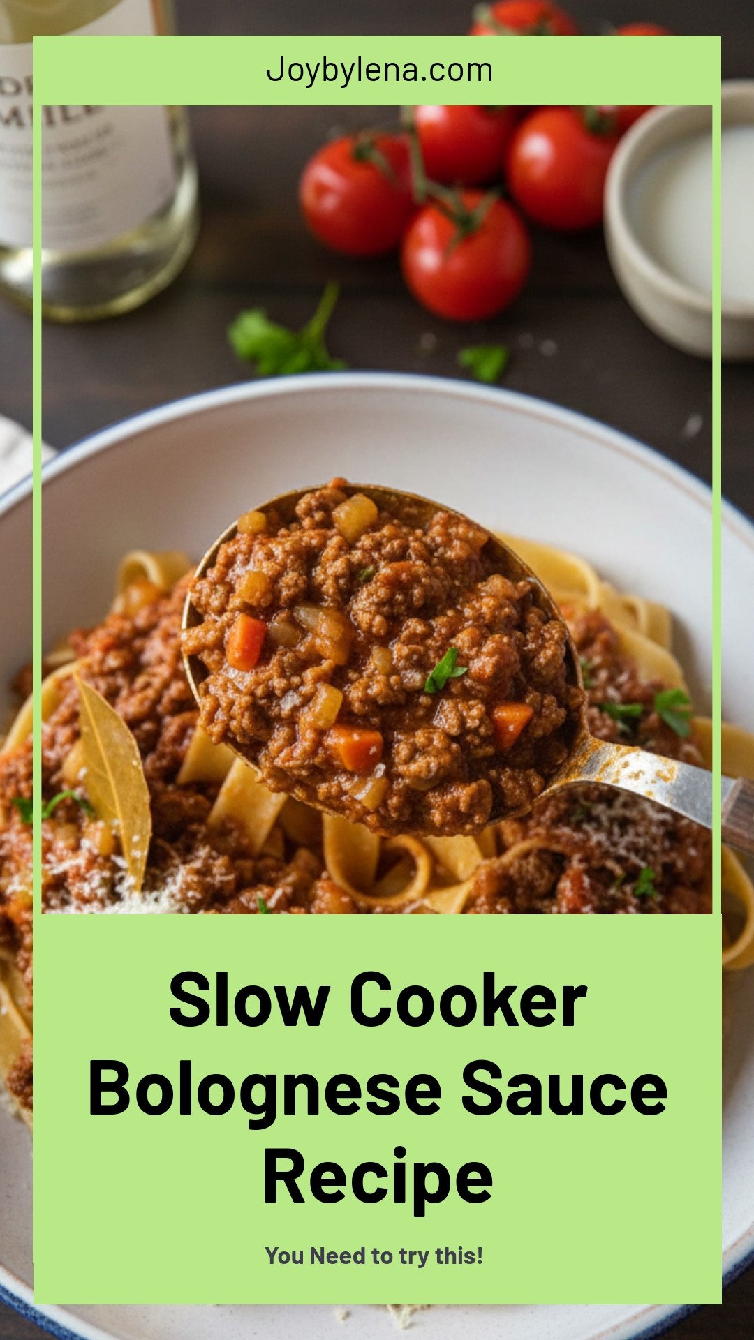 Slow Cooker Bolognese Sauce