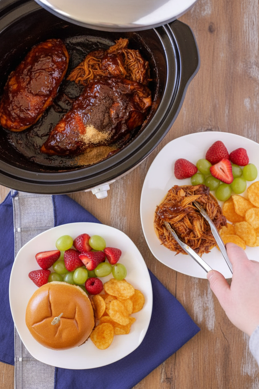Slow Cooker Pulled Chicken