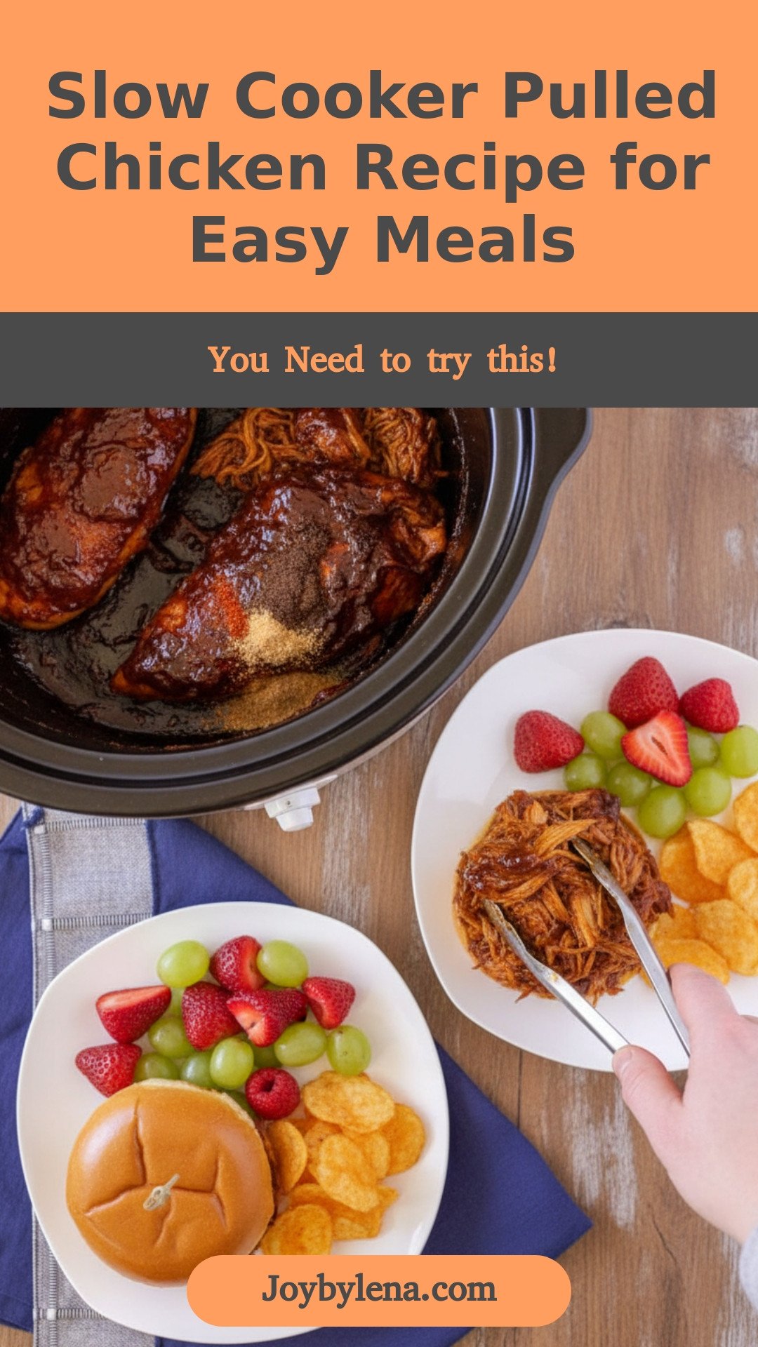 Slow Cooker Pulled Chicken