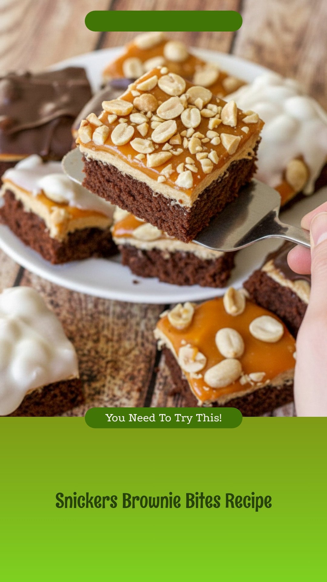 Snickers Brownie Bites