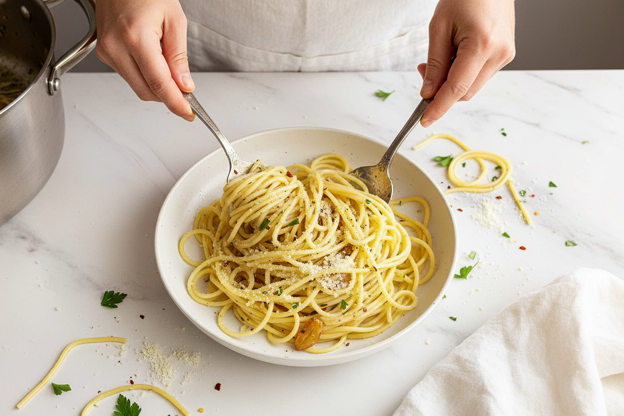 Spaghetti Aglio e Olio Recipe