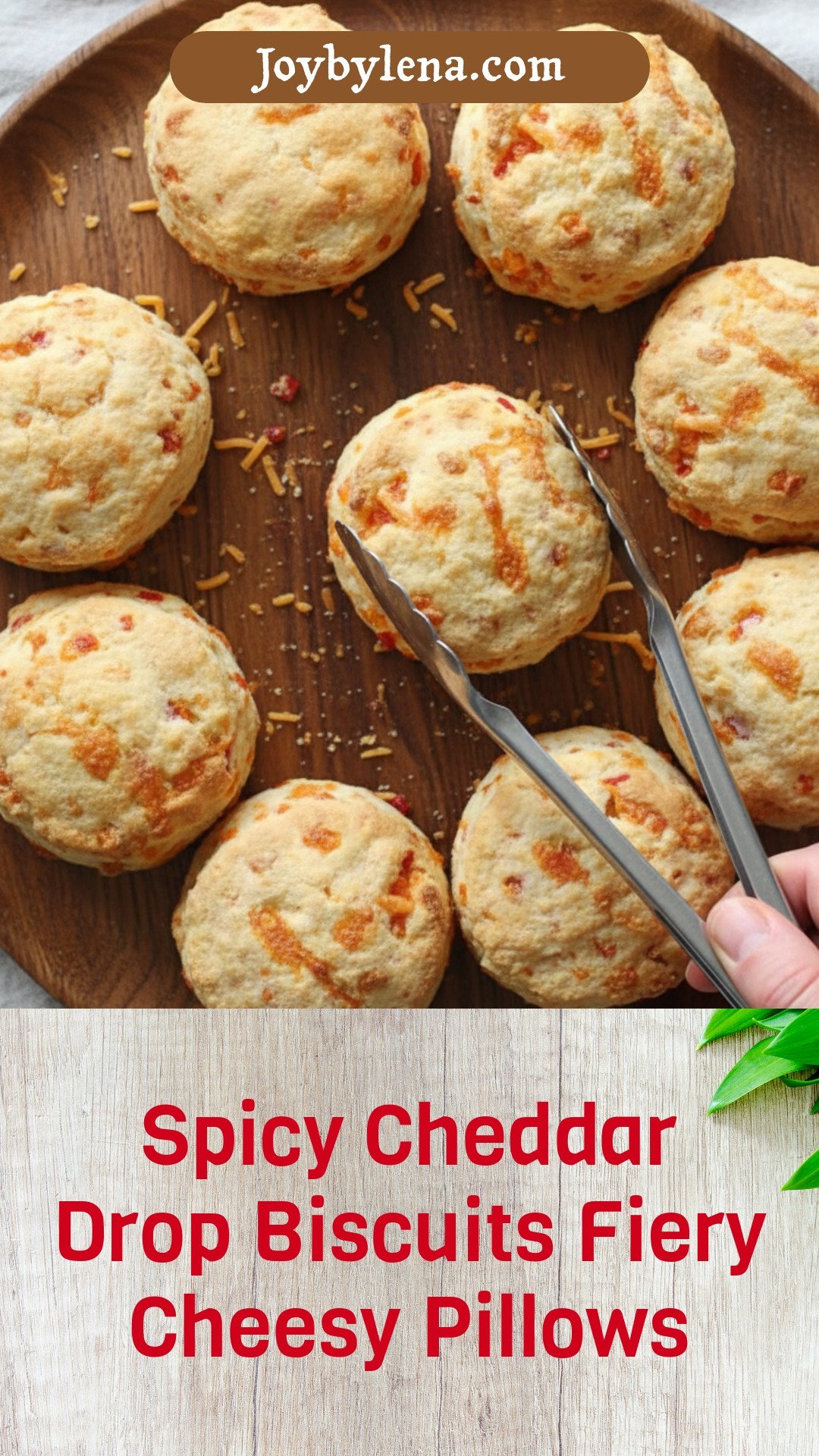 Spicy Cheddar Drop Biscuits: Fiery, cheesy, irresistible pillows.