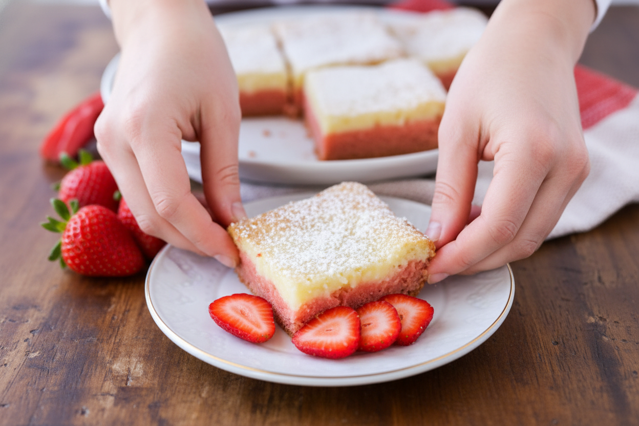 Strawberry Butter Cake Recipe Delicious Dessert