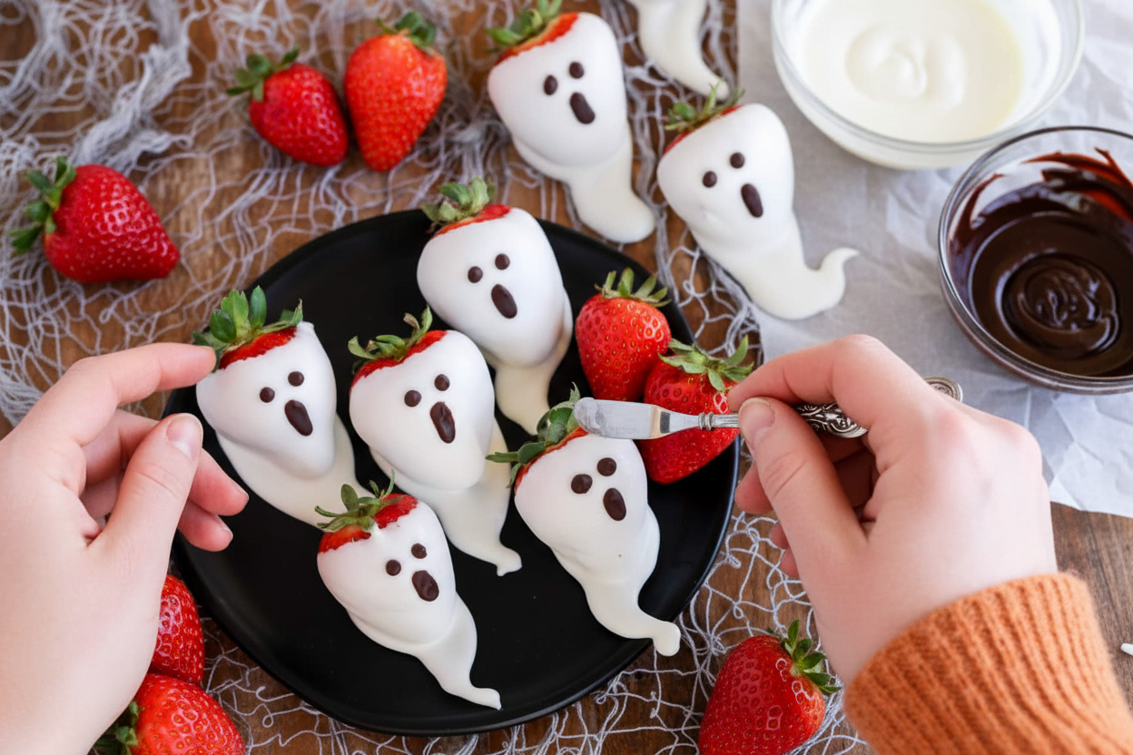Strawberry Ghosts A Sweet Halloween Treat