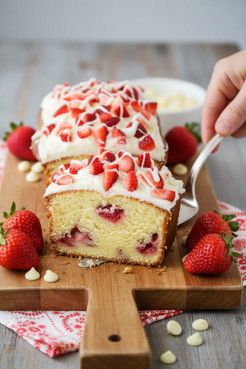 Strawberry Pound Cake