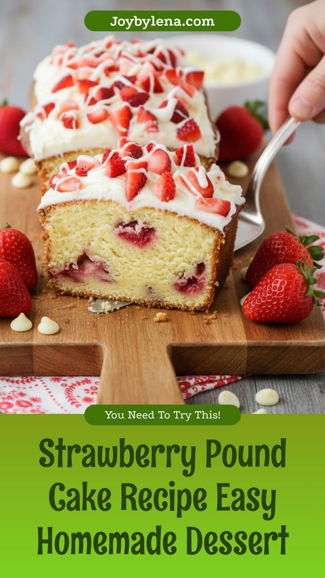 Strawberry Pound Cake