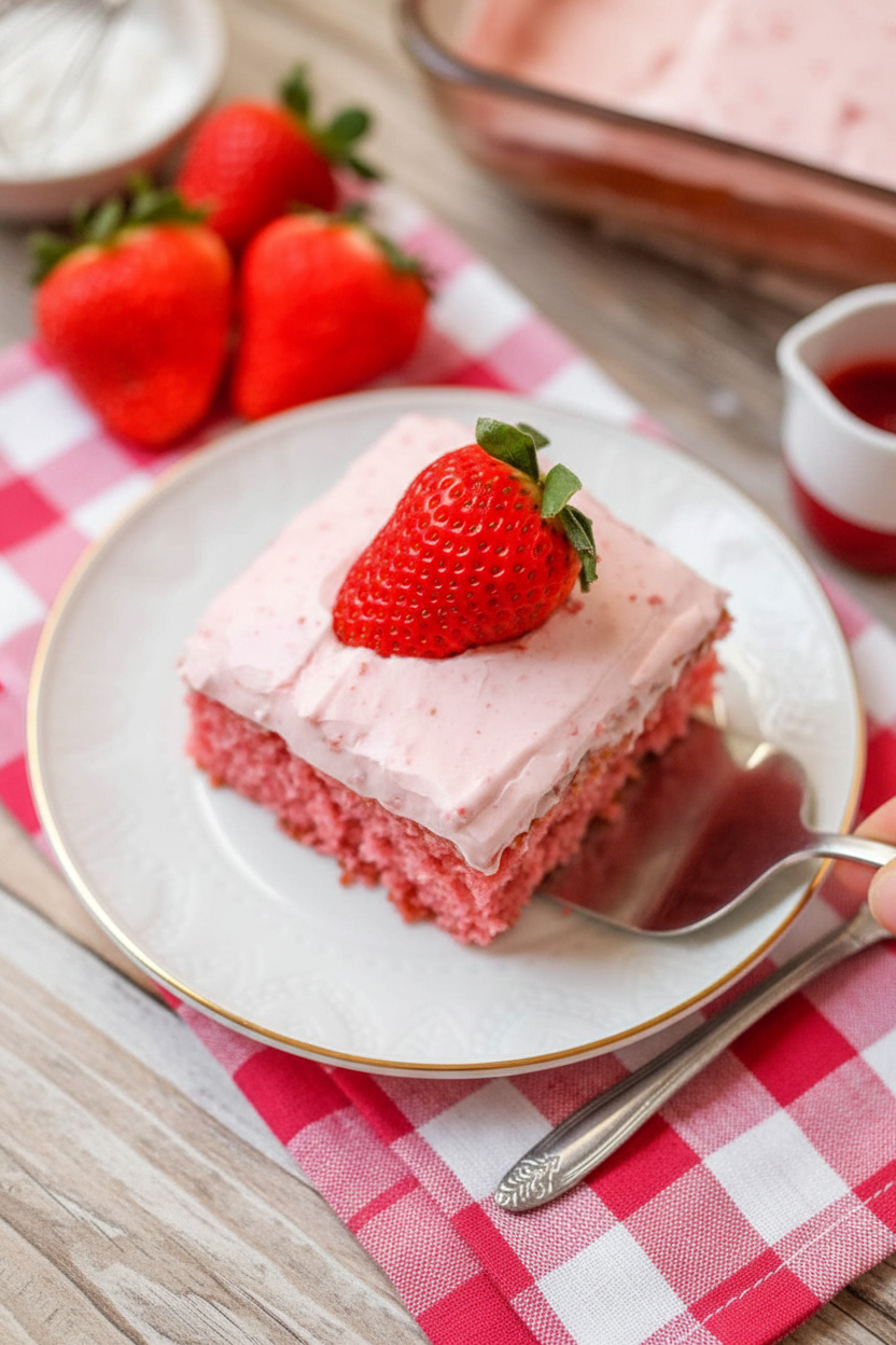 Strawberry Sheet Cake