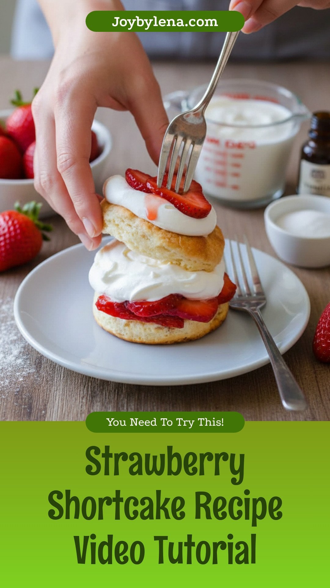 Strawberry Shortcake Recipe (VIDEO)