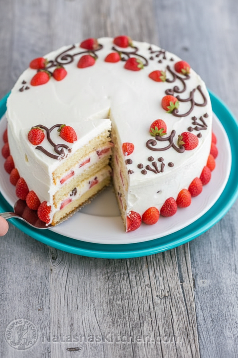 Strawberry Sponge Cake Recipe