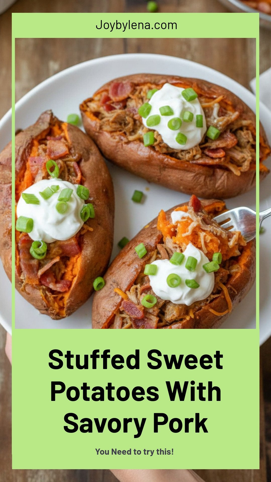 Pork Stuffed Sweet Potatoes