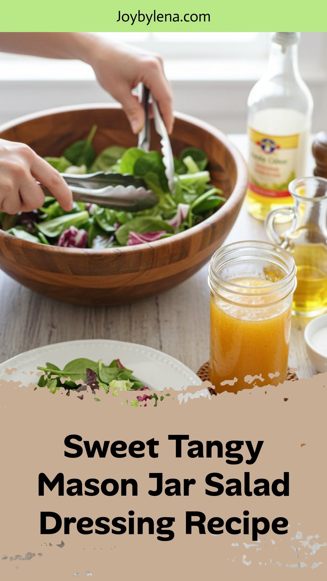 Sweet & Tangy Mason Jar Salad Dressing