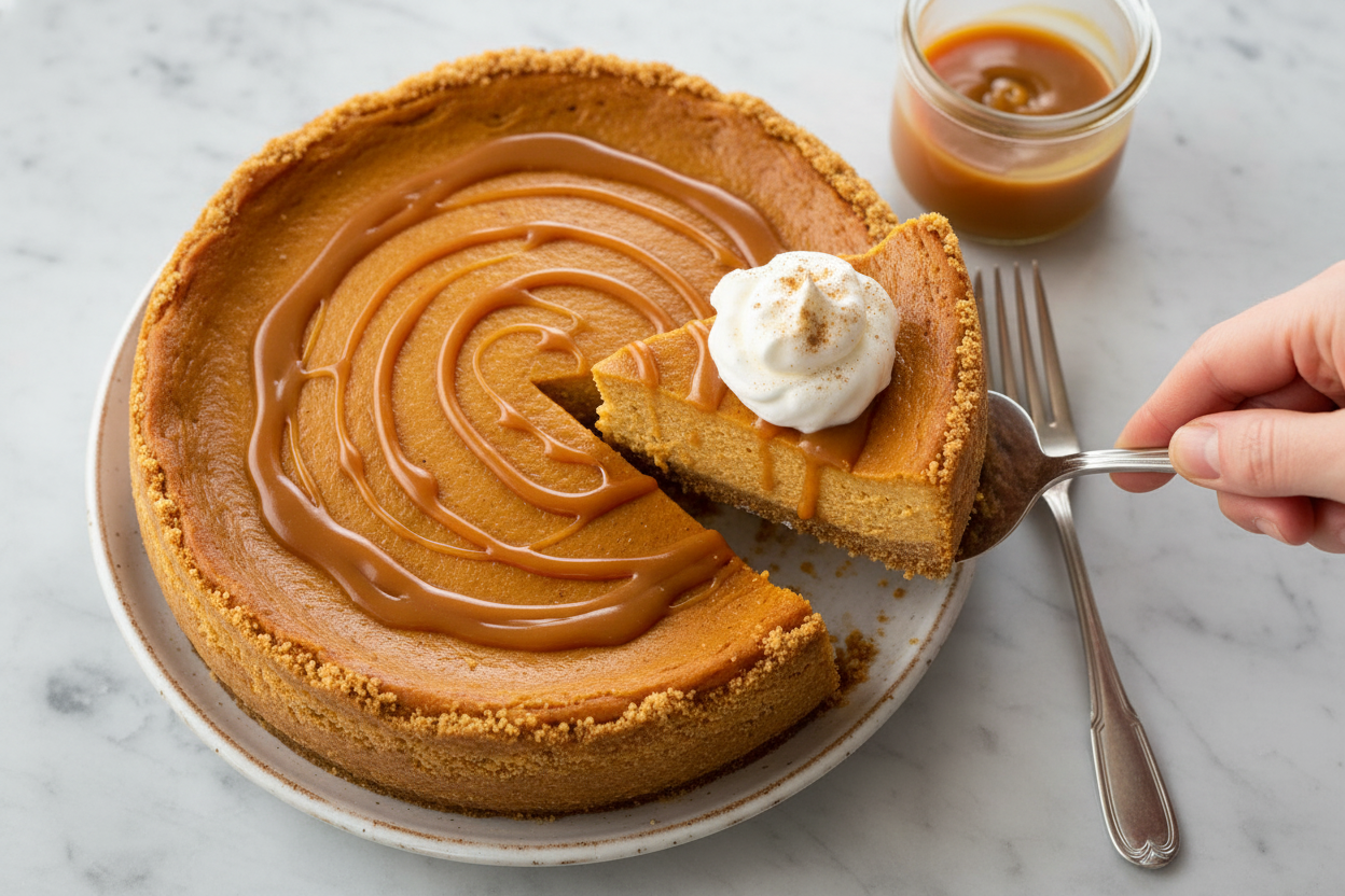 Perfect No-Bake Pumpkin Cheesecake Without Cracks