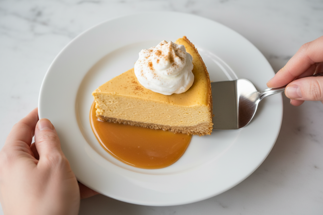 Perfect No-Crack Pumpkin Cheesecake Without a Water Bath