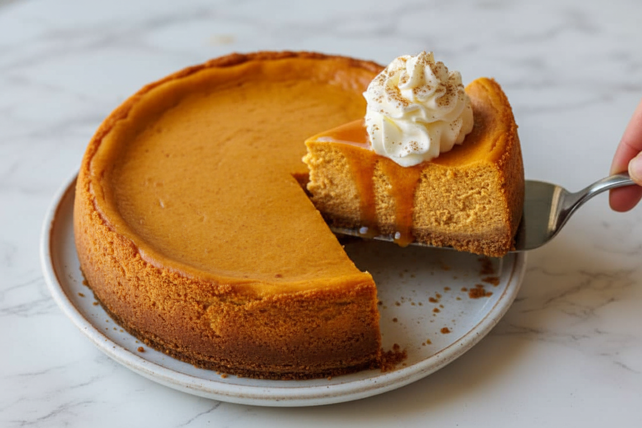 Perfect No-Bake Pumpkin Cheesecake Without Cracks
