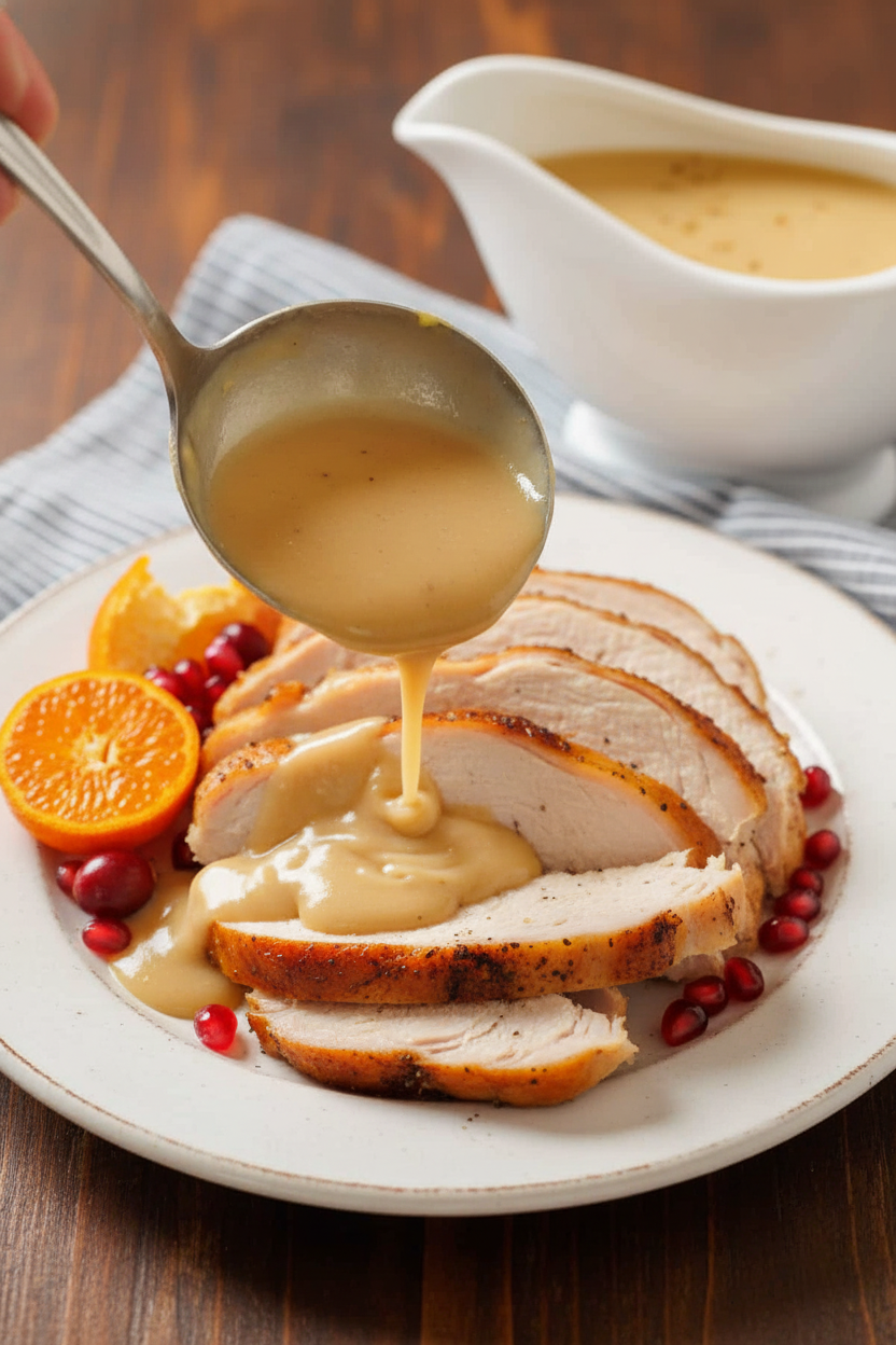 Turkey Gravy Recipe (VIDEO)