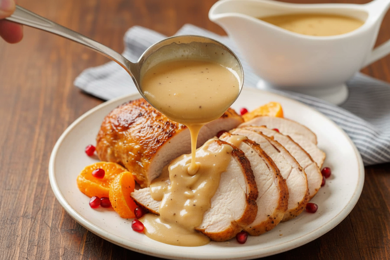 Easy Turkey Gravy Recipe Video Tutorial