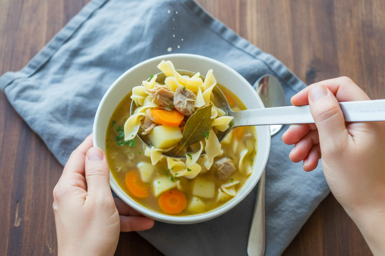 Turkey Noodle Soup Recipe Easy Homemade