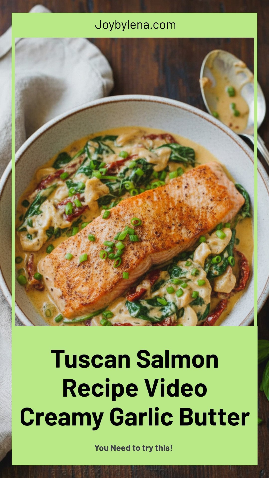 Tuscan Salmon Recipe (VIDEO)