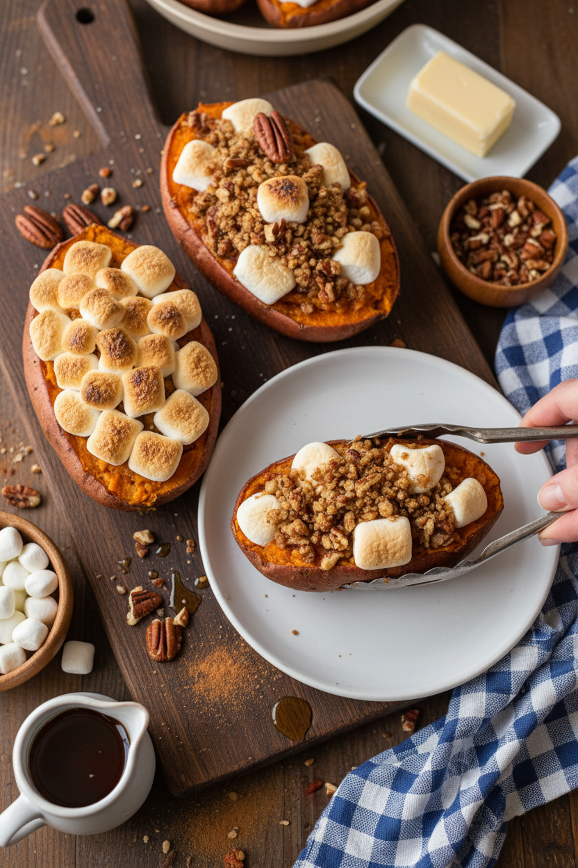 Twice Baked Sweet Potatoes