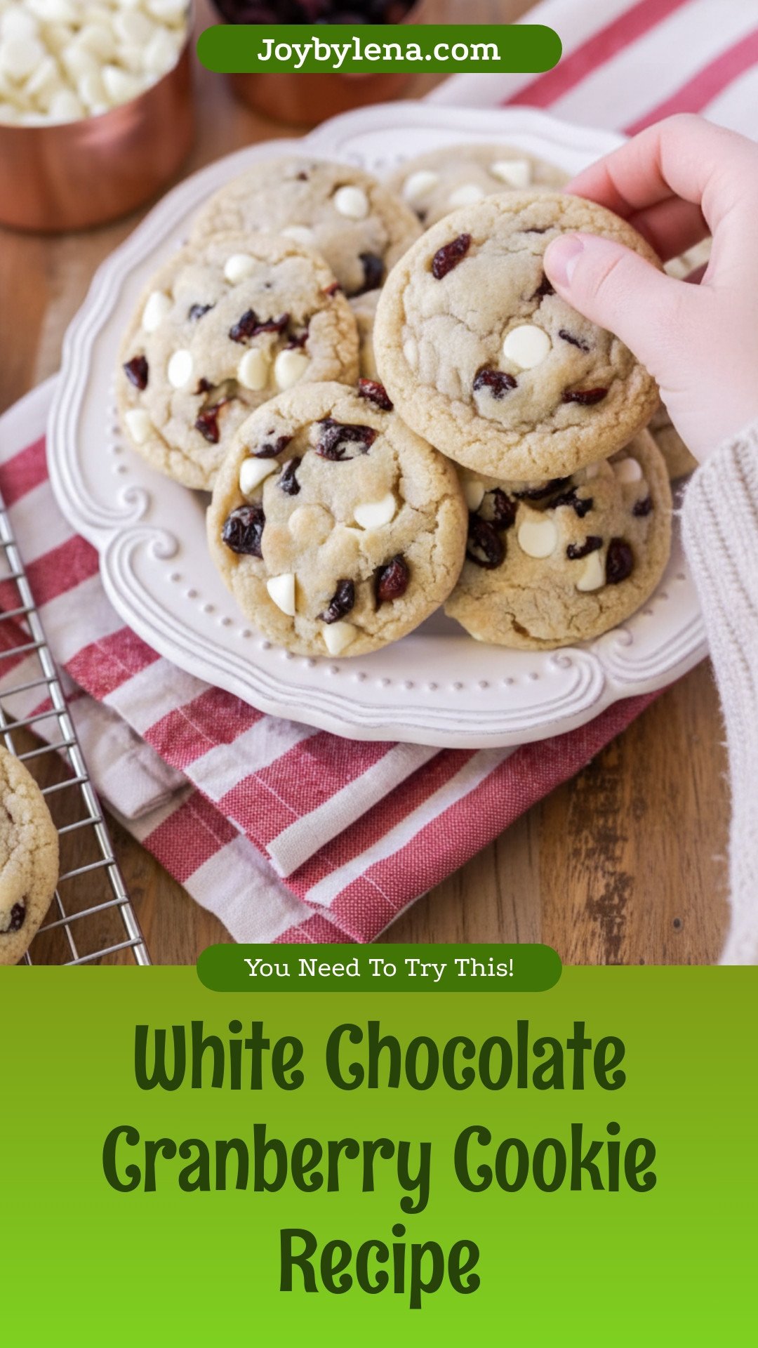 White Chocolate Cranberry Cookies