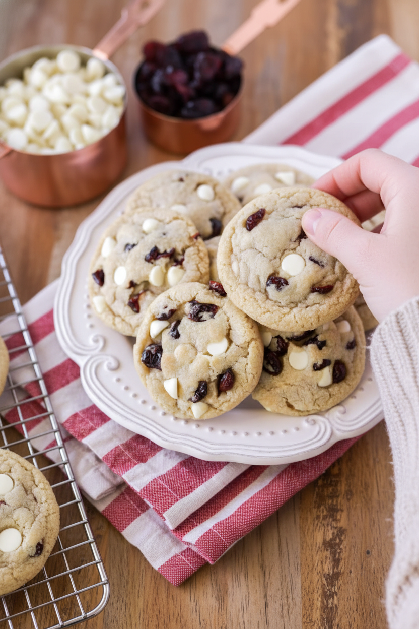 White Chocolate Cranberry Cookies