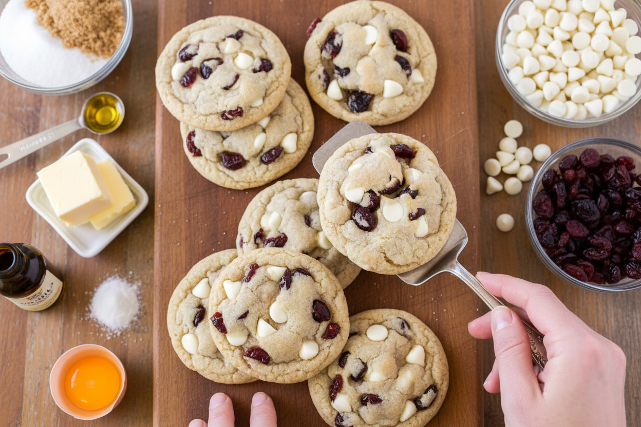 White Chocolate Cranberry Cookie Recipe