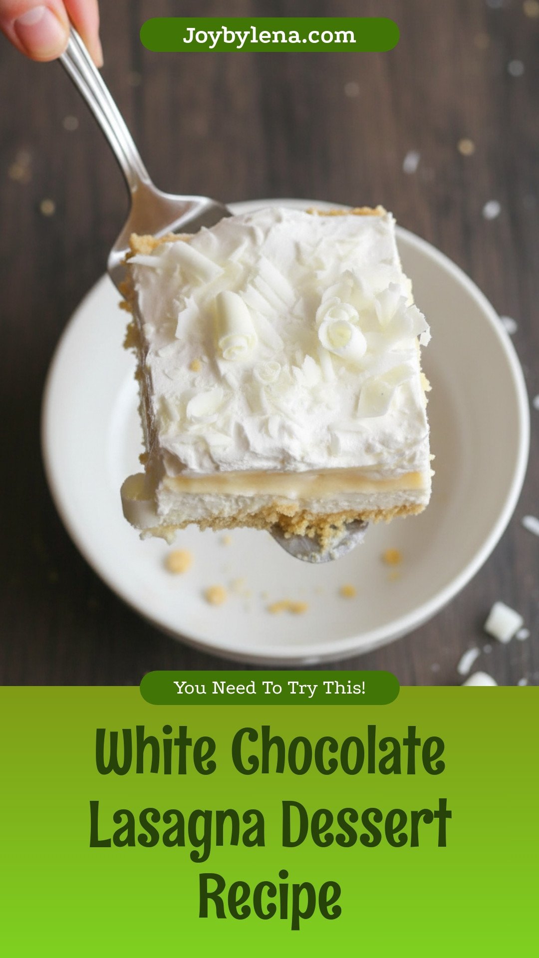 White Chocolate Lasagna