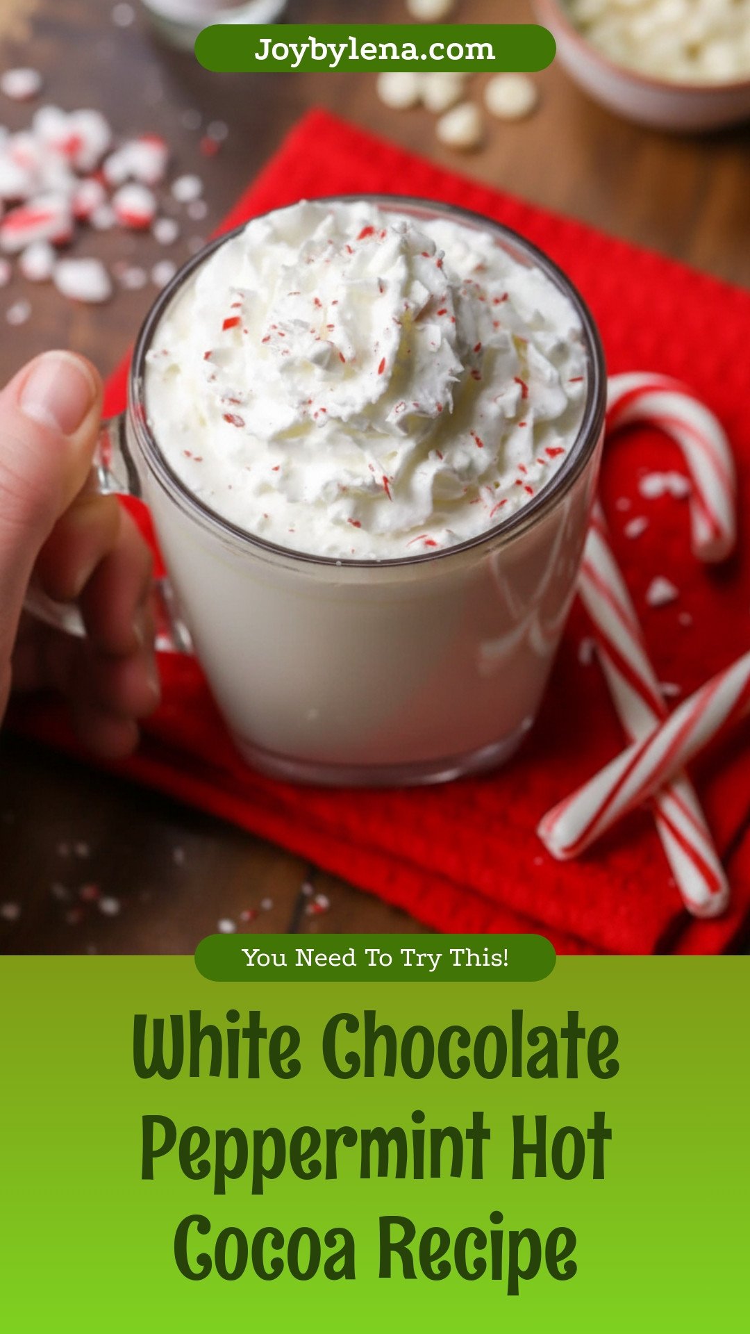 White Chocolate Peppermint Hot Cocoa