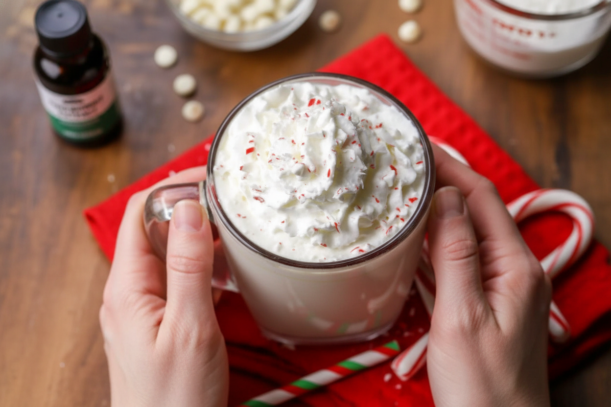 White Chocolate Peppermint Hot Cocoa Recipe