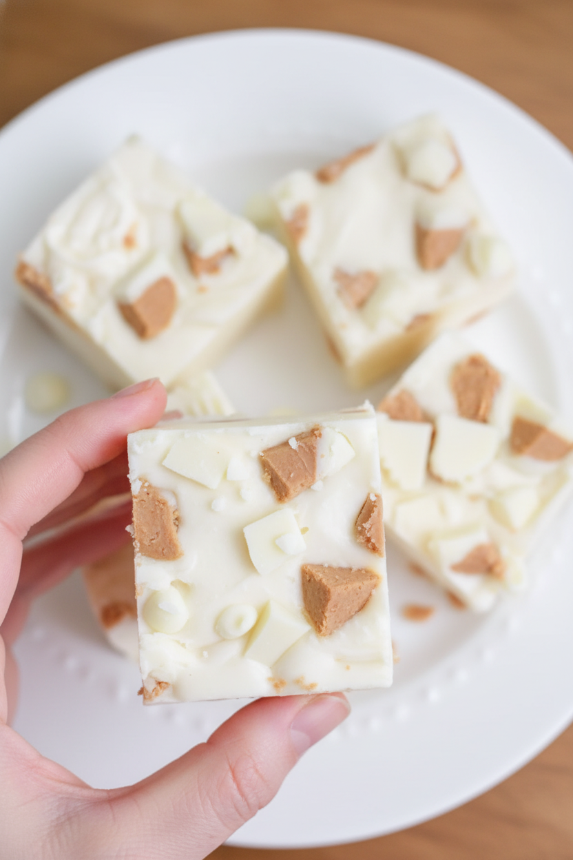 White Chocolate Reeses Fudge