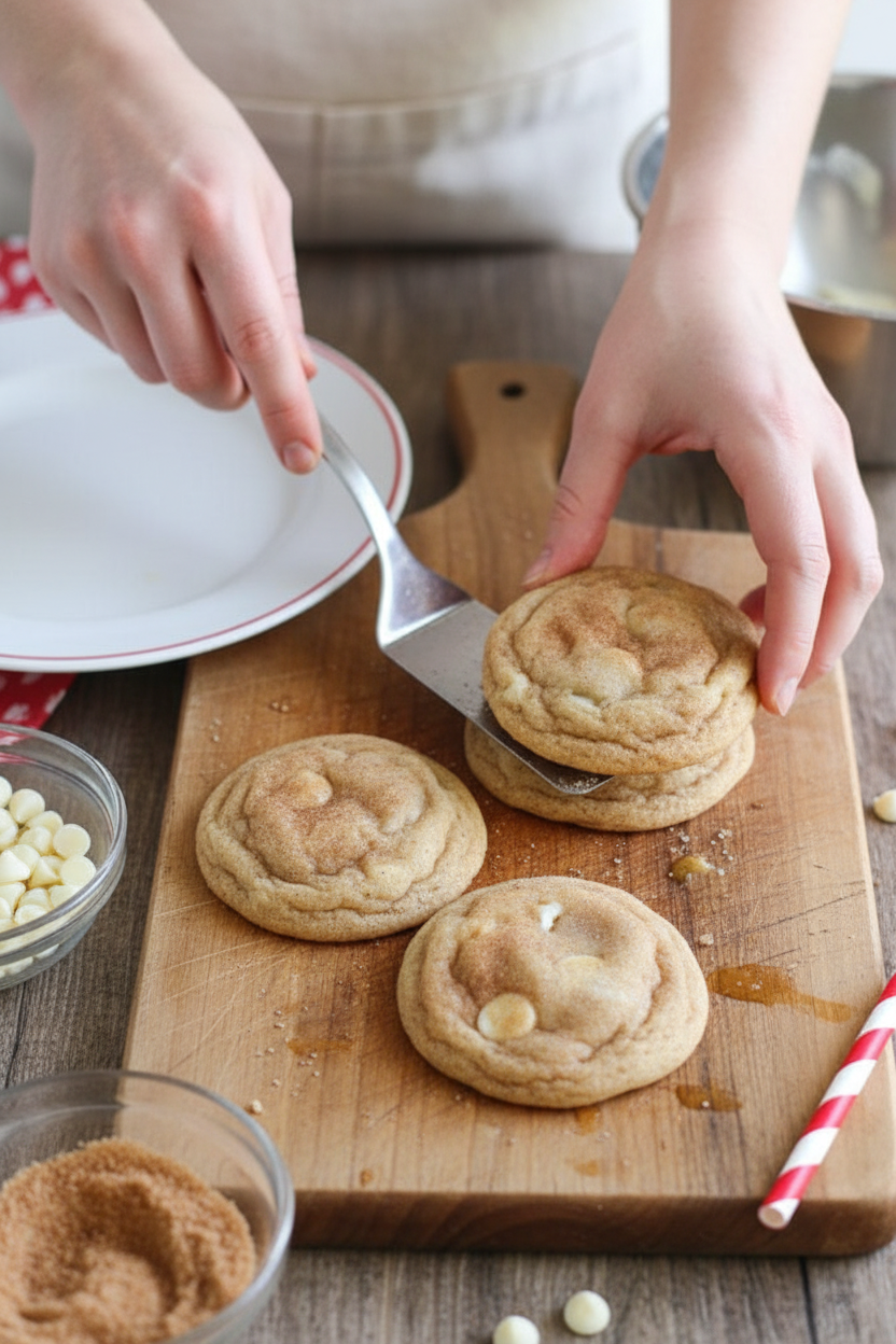 White Chocolate Snickerdoodles
