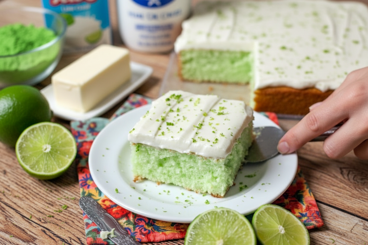 Zesty Lime Sheet Cake Recipe