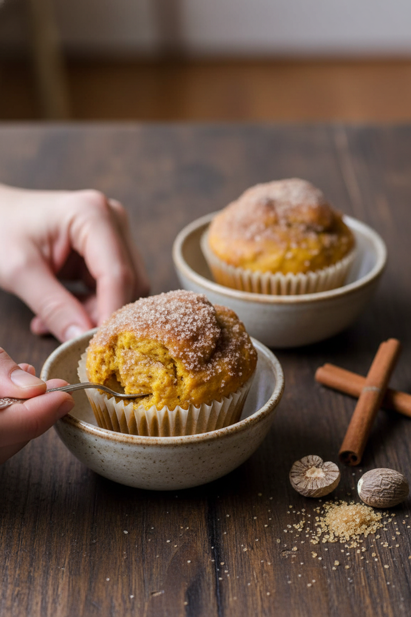Cinnamon Sugar Pumpkin Muffins