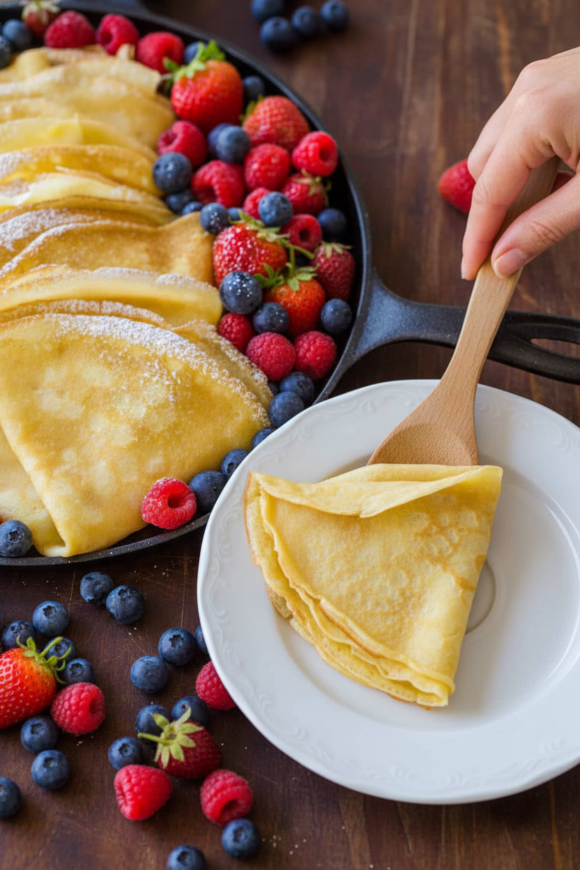 Easy Crepes Recipe (VIDEO)