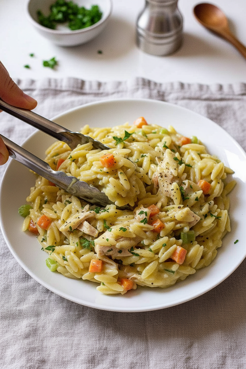 Creamy Chicken Orzo